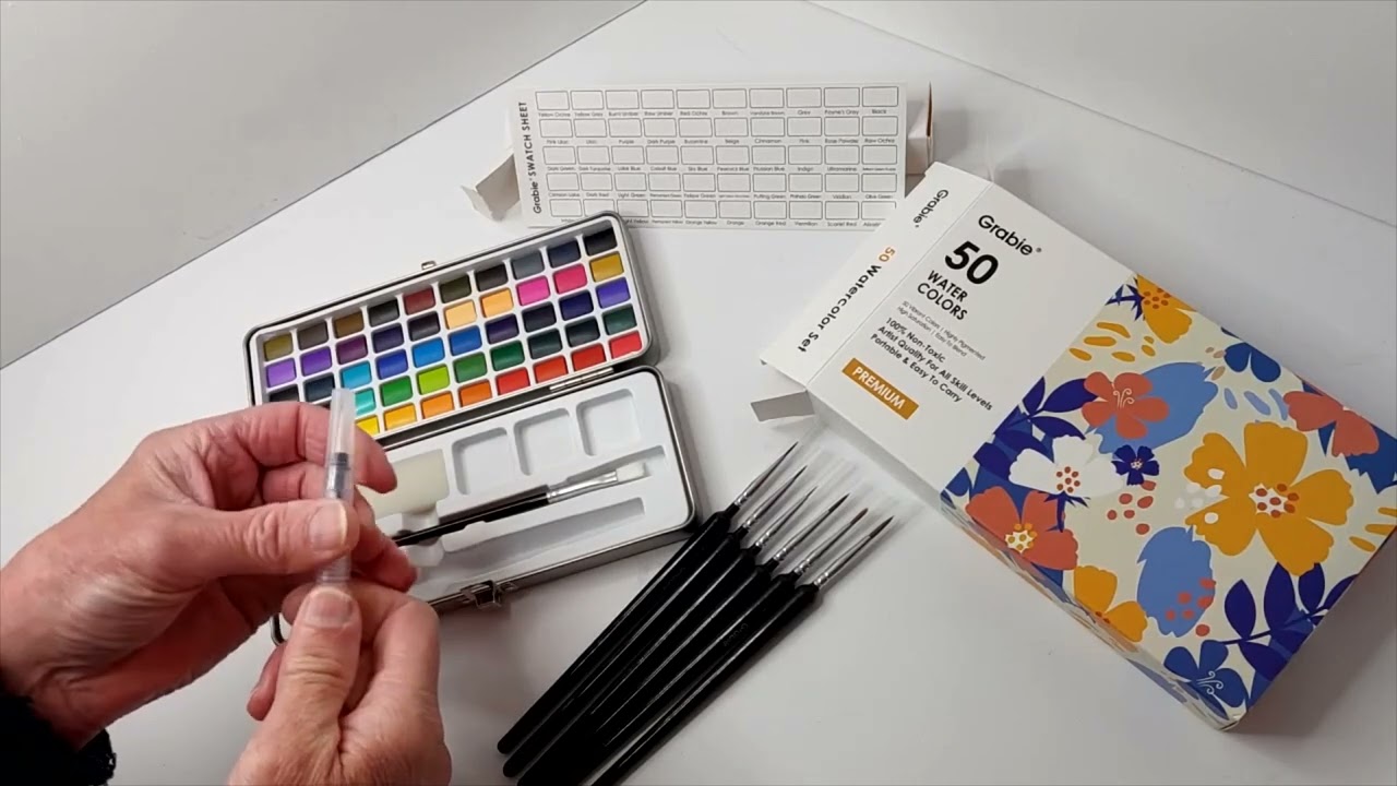 Colinsteedart. Watercolour Demonstration using a GRABIE