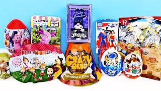 Сюрприз Mix! Вулкан Crazy Dino, Kuromi, Лунтик, Маша И Медведь, Супергерои Unboxing Kinder Surprise