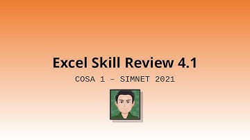 COSA 1 - Excel SR 4-1 (SIMnet 2021)