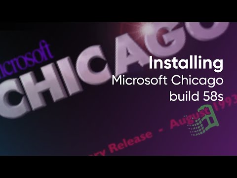 Installing Microsoft Chicago build 58s (Windows 95)