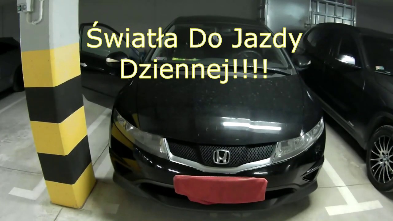 Światła Dzienne Honda Civic 1.8 YouTube