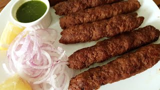 Lucknow Famous Mutton Seekh Kebab | Soft and Juicy Seekh Kebab recipe | Pan fried Seekh Kebab recipe