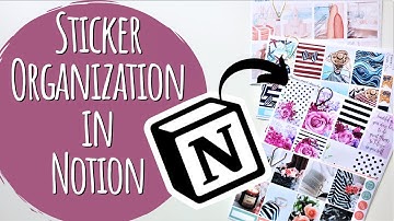 How I Use Notion to Organize Planner Stickers | Notion Tour