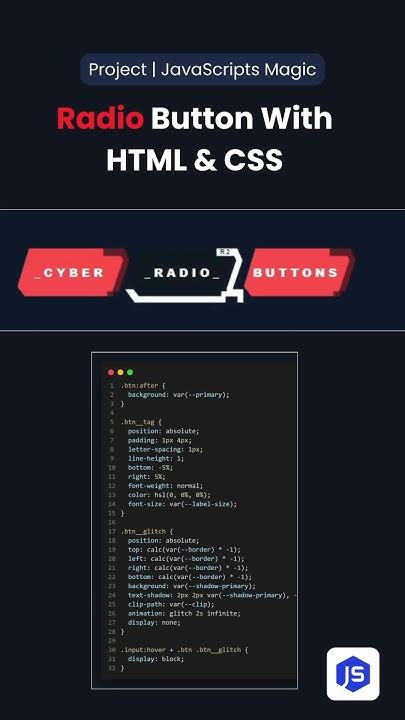 Radio Button With HTML & CSS - YouTube