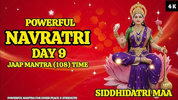 Navratri Day 9 Navami || Siddhidatri Maa Jaap Mantra (108) Time