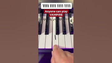 Thumbnail of So EASY! 🧛‍♀️ Vampire Piano Tutorial 💔💔💔