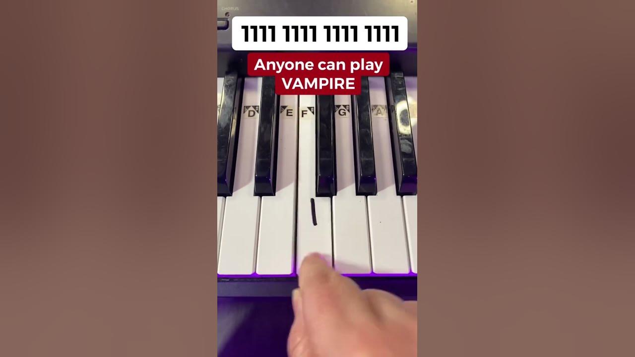 So EASY! 🧛‍♀️ Vampire Piano Tutorial 💔💔💔