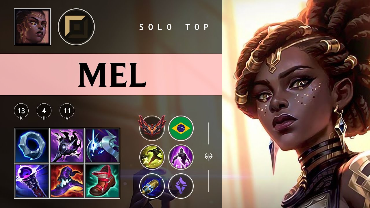 Mel Top vs Riven - BR Grandmaster Patch 25.22