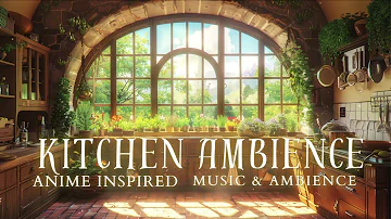 Anime Kitchen Ambience | Beautiful Relaxing Anime Inspired Music & Ambience