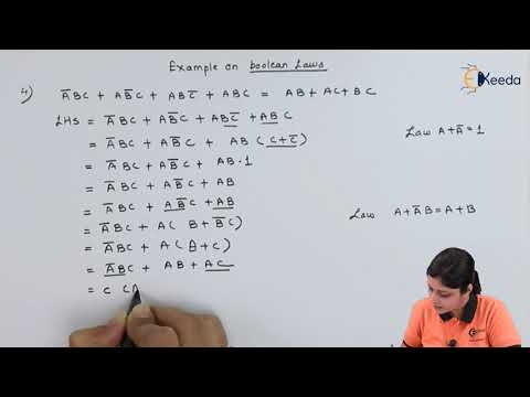 Boolean Laws (Example 4) | Logic Gates and Combinational Circuits | Digital Circuit Design
