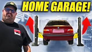 Two Post Car Lift for HOME GARAGE! (Unboxing & Install)