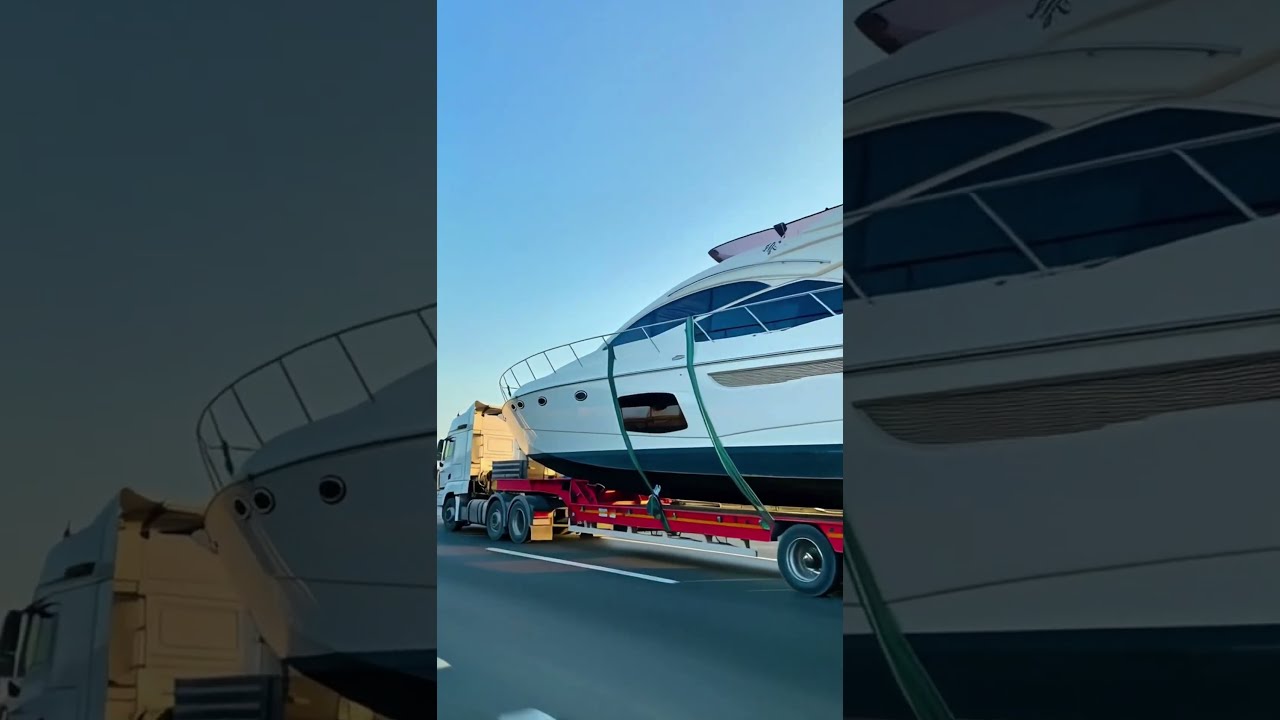 The Man Was Filming His Yacht Being Transported When Truck Carrying It Failed To Clear A Bridge