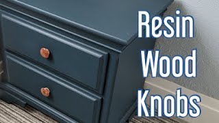 Woodturning Drawer Knobs from Scrap Wood & Resin
