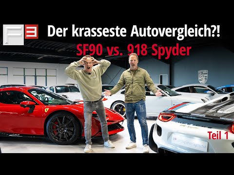 Hypercar Test mit  @MatthiasMalmedieofficial  😨  SF90 Spider vs. Porsche 918 Spyder 🏁 Teil 1