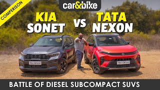 Kia Sonet vs Tata Nexon: Which Diesel Sub4Metre SUV Is Right For You?