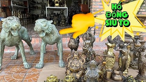 Cặp hổ đồng to khủng _ bộ ô trầu xưa _ Tuỳ hưu bằng đồng. Trưa 21/1 #đồcổcầnthơ #đồcổ