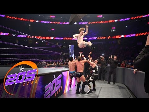 Austin Aries vs. TJ Perkins vs. Mustafa Ali vs. Gentleman Jack Gallagher: WWE 205 Live, Apr. 5, 2017