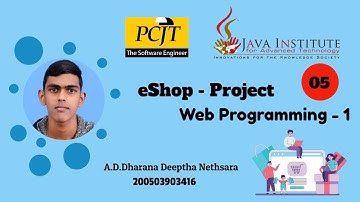 Web Project Task 05 | 1st Year | Semester 01 | Java Institute | A.D.Dharana Deeptha Nethsara