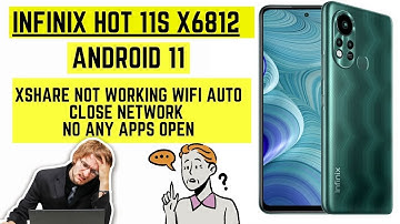 INFINIX X6812 Android 11 FRP Bypass | XShare Not Working Auto Close WIFI Network  NO ANY APPS OPEN