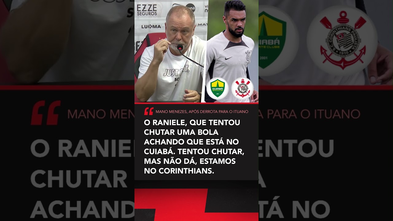 Declaração forte de Mano Menezes sobre Raniele #shorts