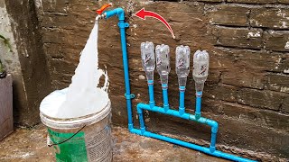 Amazing idea to fix PVC pipe low pressure water most people don't know #freeenergy #diy #pvc .