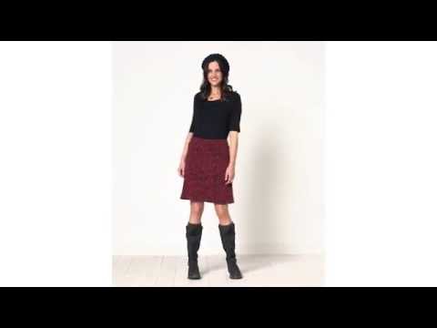 Women's Jacquard Knit Pull-On Skirt | Sahalie