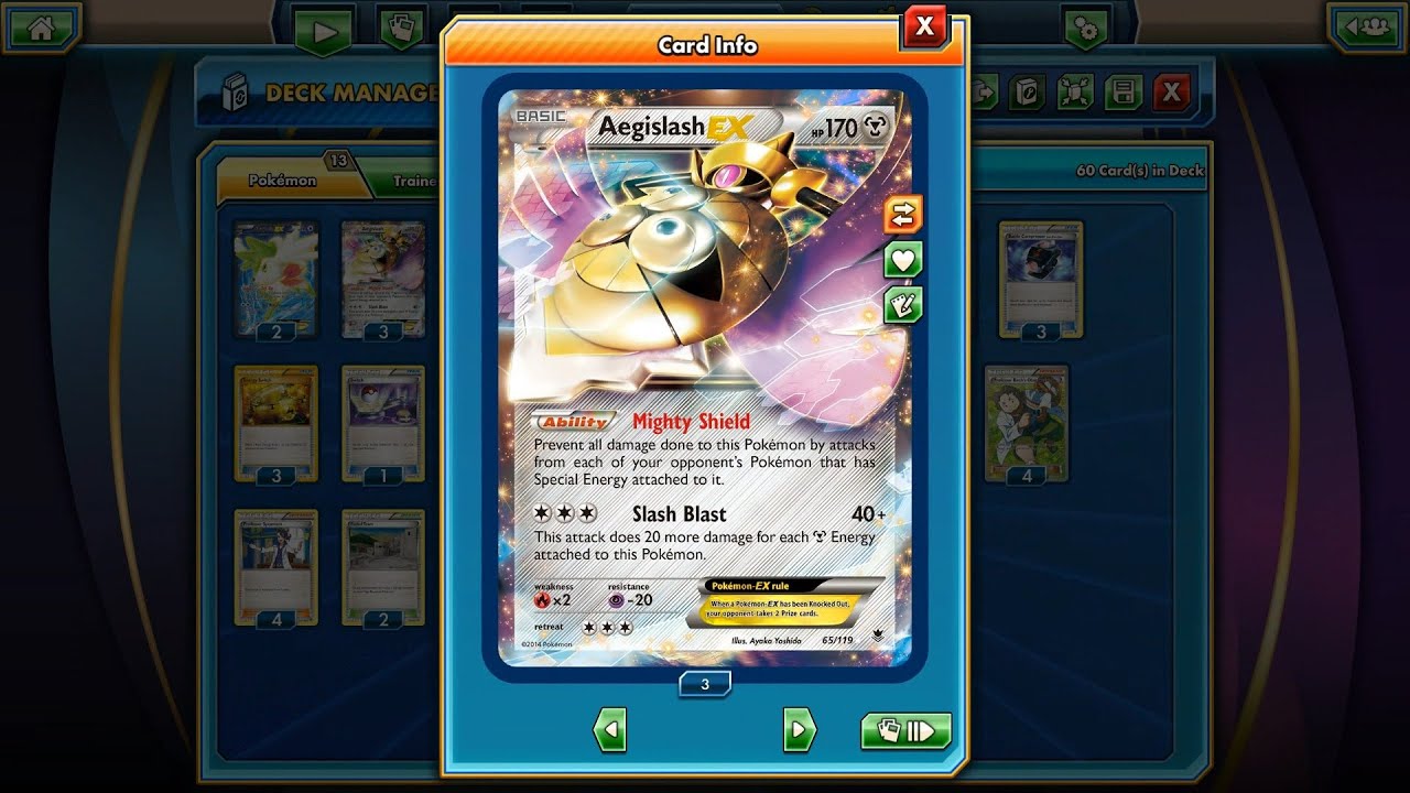 Pokemon TCG Aegislash EX Speed Trick Deck!