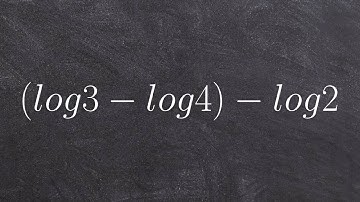 Condensing a logarithmic expression with parenthesis