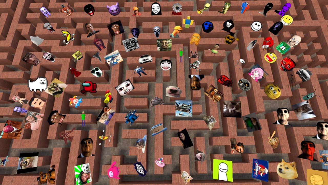 Too Much Nextbots And Nico's Nextbots In The Maze | Garry's Mod