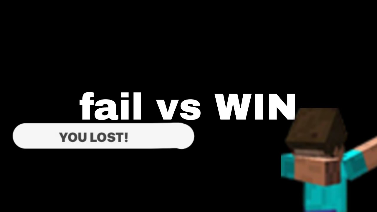 fail vs win minecraft - YouTube