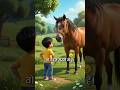 Chhota bachha aur ghooda 🐴 || #aishorts #shorts