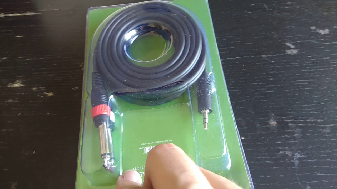 UNBOXING - Adam Hall Audio Cable 3.5 mm Jack stereo to 2x6.3 Jack mono