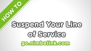 How to Suspend a Line of Service