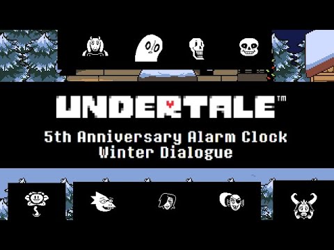 UNDERTALE 5th Anniversary Alarm Clock Winter Dialogue - Flowey