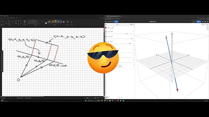 Deriving (x - x₁) / (x₂ - x₁) = (y - y₁) / (y₂ - y₁) = (z - z₁) / (z₂ - z₁) | 3D Equation of a Line