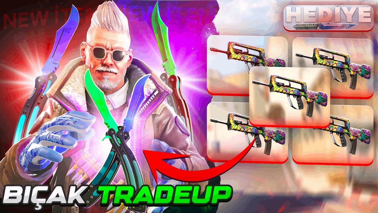 CS2 BIÇAK VE ELDİVEN TRADE UP YAPTIM - ZÜMRÜT BIÇAK ÇIKARTTIM (BIÇAK HEDİYE)