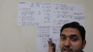 Correlation formula explained with Example by sir tanveer