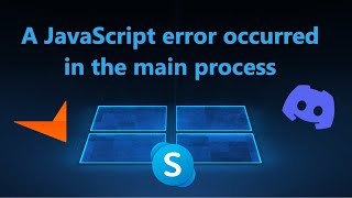 A JavaScript error occurred in the main process - Исправление ошибки