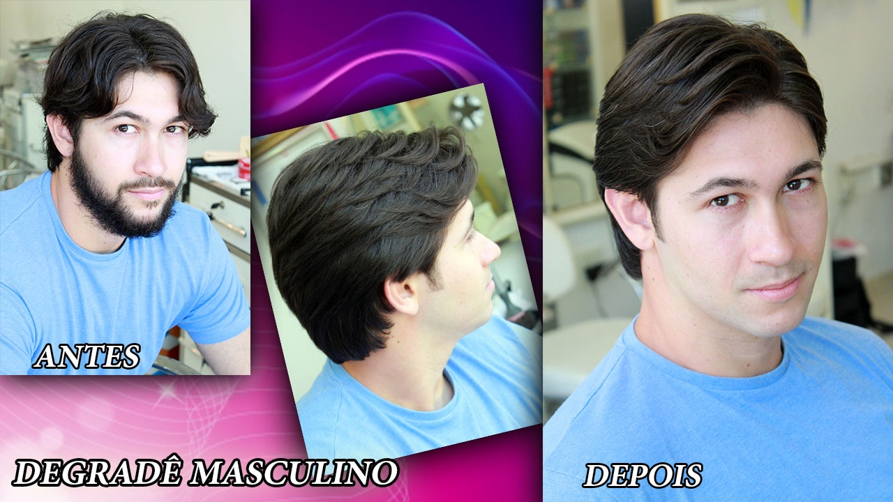 cortes de cabelo masculino tesoura