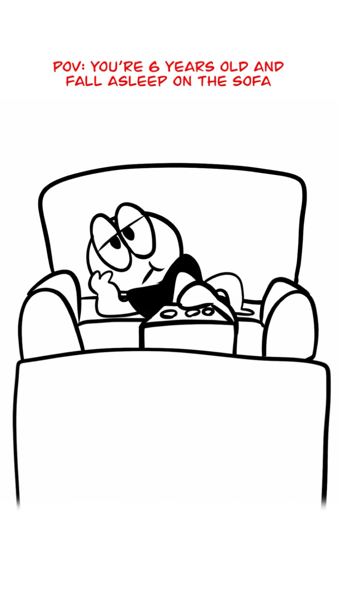 Falling Asleep On The Sofa ? (Animation Meme) Anim: IG @ RedFlowerCrown #shorts