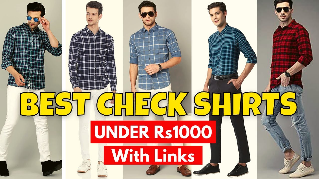 BEST SHIRTS FOR MEN Under 1000 || Best Check Shirts Under 1000 || Best ...