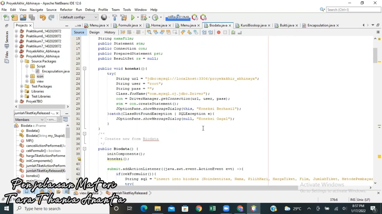 Aplikasi Pemesanan Tiket Bioskop - Pemrograman Berorientasi Objek