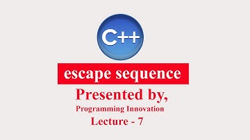 Escape Sequence in c++ with examples in urdu | Lecture-7