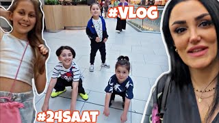 KUZENLERLE BİR GÜN BOYUNCA VLOG!! #24SAAT