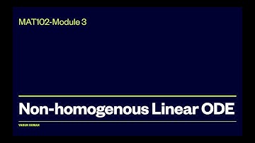 MAT102-Module3-L3-Method of Undetermined Coeffcients