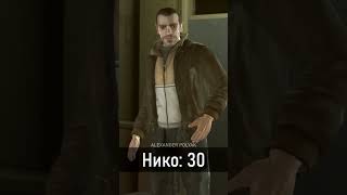 The real AGE of the main characters of GTA #shorts