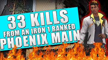 IRON 1 PHOENIX MAIN GETS A 33 BOMB! (VALORANT BETA)