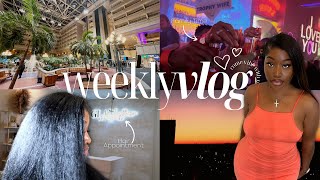 overcoming my fears, natural hair goals, family time | weekly vlog