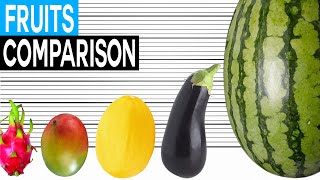 Fruit Size Comparison | Biggest Fruits