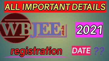Wbjee 2021, complete information ||application form date||